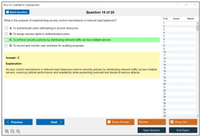 ISC2 CC Certified in Cybersecurity Practice test exam simulator test engine exam Prep practice test questions answers Image 19