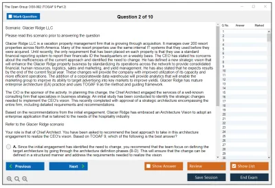 The Open Group OG0-092 TOGAF 9 Part 2 Practice test exam simulator test engine exam Prep practice test questions answers Image 2