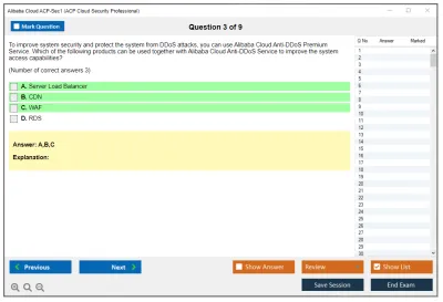 Alibaba Cloud ACP-Sec1 ACP Cloud Security Professional Practice test exam simulator test engine exam Prep practice test questions answers Image 3