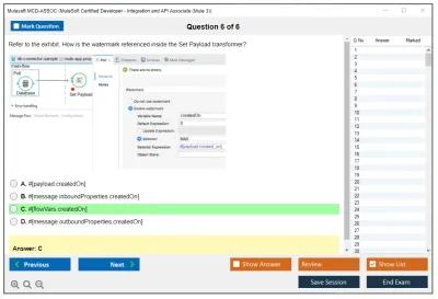Mulesoft MCD-ASSOC MuleSoft Certified Developer - Integration and API Associate (Mule 3) Practice test exam simulator test engine exam Prep practice test questions answers Image 6