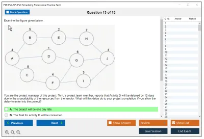 PMI PMI-SP PMI Scheduling Professional Practice test exam simulator test engine exam Prep practice test questions answers Image 13