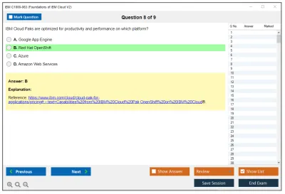 IBM C1000-083 Foundations of IBM Cloud V2 Practice test exam simulator test engine exam Prep practice test questions answers Image 8