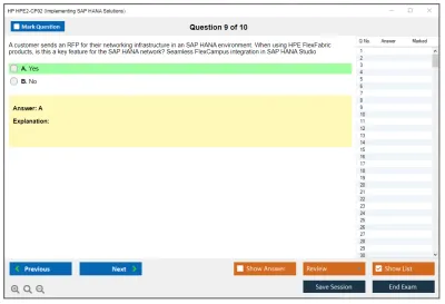 HP HPE2-CP02 Implementing SAP HANA Solutions Practice test exam simulator test engine exam Prep practice test questions answers Image 9