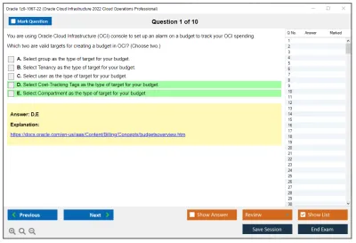Oracle 1z0-1067-22 Oracle Cloud Infrastructure 2022 Cloud Operations Professional Practice test exam simulator test engine exam Prep practice test questions answers Image 1