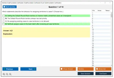 NetSuite SuiteFoundation-Certification SuiteFoundation Certification Exam SuiteFoundation Certification Practice test exam simulator test engine exam Prep practice test questions answers Image 1