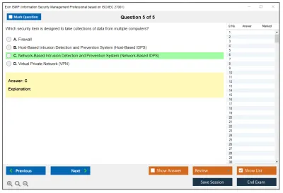 Exin ISMP Information Security Management Professional based on ISO/IEC 27001 Practice test exam simulator test engine exam Prep practice test questions answers Image 5