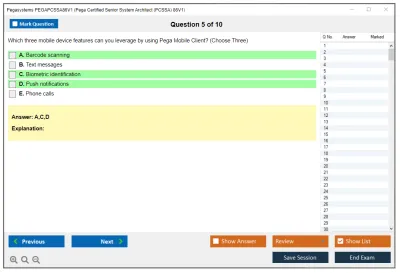 Pegasystems PEGAPCSSA86V1 Pega Certified Senior System Architect (PCSSA) 86V1 Practice test exam simulator test engine exam Prep practice test questions answers Image 5