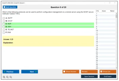 CompTIA SK0-004 CompTIA Server+ Practice test exam simulator test engine exam Prep practice test questions answers Image 6