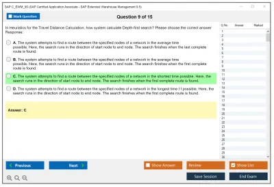SAP C_EWM_95 SAP Certified Application Associate - SAP Extended Warehouse Management 9.5 Practice test exam simulator test engine exam Prep practice test questions answers Image 9