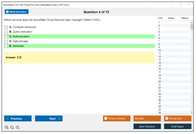 Snowflake COF-C02 SnowPro Core Certification Exam Practice test exam simulator test engine exam Prep practice test questions answers Image 4