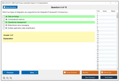 IBM C2010-571 IBM Tivoli Process Automation Engine V7.5 Implementation Practice test exam simulator test engine exam Prep practice test questions answers Image 4