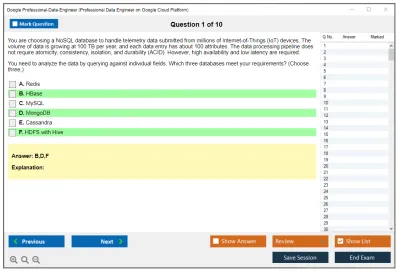 Google Professional-Data-Engineer Google Professional Data Engineer Exam Practice test exam simulator test engine exam Prep practice test questions answers Image 1