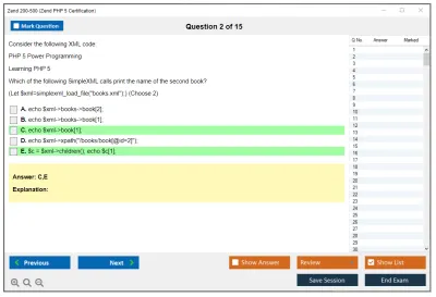 Zend 200-500 Zend PHP 5 Certification Practice test exam simulator test engine exam Prep practice test questions answers Image 2
