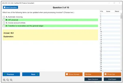 Infor M3-123 Infor Certified M3 Finance Consultant Practice test exam simulator test engine exam Prep practice test questions answers Image 5