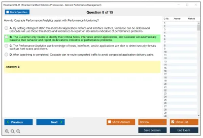 Riverbed 299-01 Riverbed Certified Solutions Professional - Network Performance Management Practice test exam simulator test engine exam Prep practice test questions answers Image 8