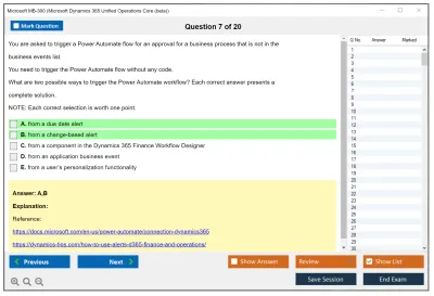 Microsoft MB-300 Microsoft Dynamics 365: Core Finance and Operations Practice test exam simulator test engine exam Prep practice test questions answers Image 7