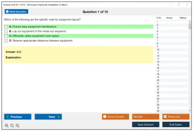 Huawei H35-911 HCS - Microwave Hardware Installation (written) Practice test exam simulator test engine exam Prep practice test questions answers Image 1