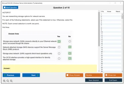 Microsoft 98-365 Windows Server Administration Fundamentals Practice test exam simulator test engine exam Prep practice test questions answers Image 2