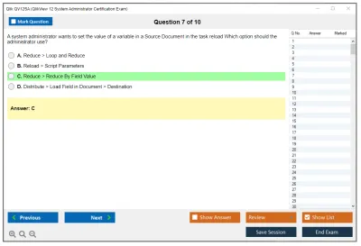 Qlik QV12SA QlikView 12 System Administrator Certification Exam Practice test exam simulator test engine exam Prep practice test questions answers Image 7