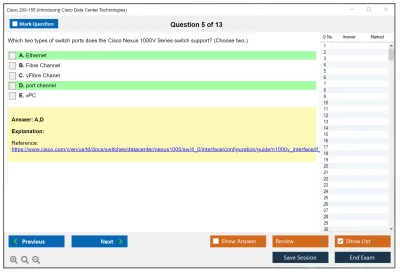 Cisco 200-155 Introducing Cisco Data Center Technologies Practice test exam simulator test engine exam Prep practice test questions answers Image 5