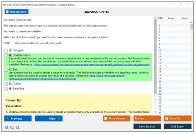 Microsoft PL-200 Microsoft Power Platform Functional Consultant Practice test exam simulator test engine exam Prep practice test questions answers Image 5