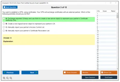 Checkpoint 156-915.80 Check Point Certified Security Expert UpdateR80.10 Practice test exam simulator test engine exam Prep practice test questions answers Image 3