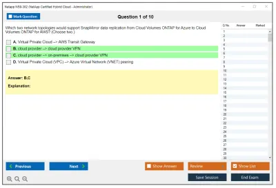 Netapp NS0-302 NetApp Certified Hybrid Cloud Administrator Practice test exam simulator test engine exam Prep practice test questions answers Image 1