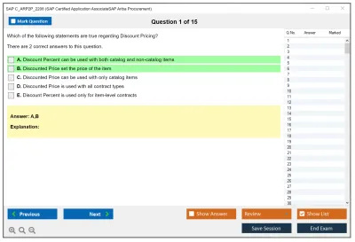 SAP C_ARP2P_2208 SAP Certified Application AssociateSAP Ariba Procurement Practice test exam simulator test engine exam Prep practice test questions answers Image 1
