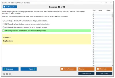 CompTIA CV0-002 CompTIA Cloud+ (CV0-002) Practice test exam simulator test engine exam Prep practice test questions answers Image 10