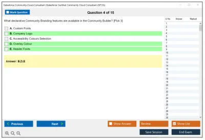 Salesforce Community-Cloud-Consultant Salesforce Certified Community Cloud Consultant Practice test exam simulator test engine exam Prep practice test questions answers Image 4