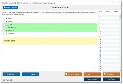 Palo Alto Networks PCNSC Palo Alto Networks Certified Network Security Consultant Practice test exam simulator test engine exam Prep practice test questions answers Image 3