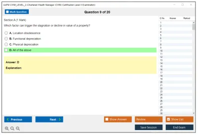AAFM CWM_LEVEL_2 Chartered Wealth Manager (CWM) Certification Level II Examination Practice test exam simulator test engine exam Prep practice test questions answers Image 9
