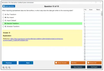 ServiceNow CSA ServiceNow Certified System Administrator Practice test exam simulator test engine exam Prep practice test questions answers Image 13
