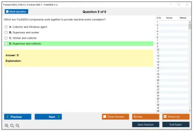 Fortinet NSE5_FSM-5.2 Fortinet NSE 5 - FortiSIEM 5.2 Practice test exam simulator test engine exam Prep practice test questions answers Image 8