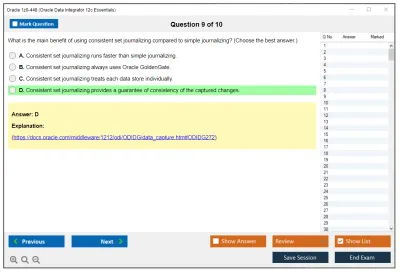Oracle 1z0-448 Oracle Data Integrator 12cEssentials Practice test exam simulator test engine exam Prep practice test questions answers Image 9