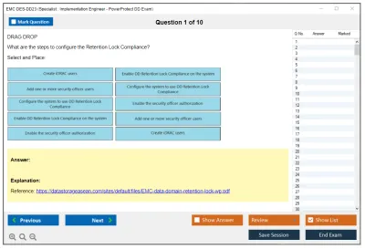 EMC DES-DD23 Specialist : Implementation Engineer - PowerProtect DD Exam Practice test exam simulator test engine exam Prep practice test questions answers Image 1