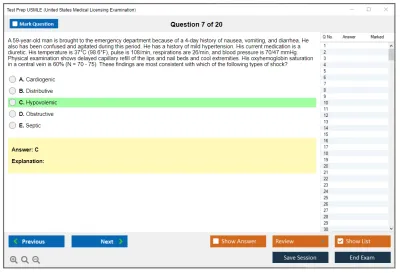 Test Prep USMLE United States Medical Licensing Examination Practice test exam simulator test engine exam Prep practice test questions answers Image 7