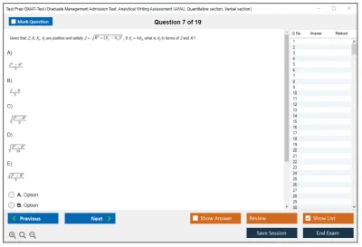 Test Prep GMAT-Test Graduate Management Admission Test (2022) Practice test exam simulator test engine exam Prep practice test questions answers Image 7
