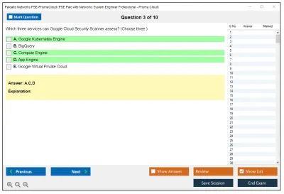 Palo Alto Networks PSE-PrismaCloud PSE Palo Alto Networks System Engineer Professional - Prisma Cloud Practice test exam simulator test engine exam Prep practice test questions answers Image 3