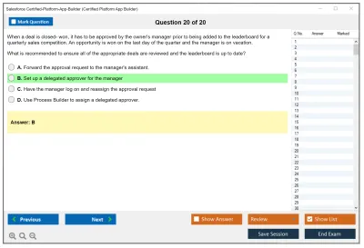 Salesforce Certified-Platform-App-Builder Salesforce Certified Platform App Builder Practice test exam simulator test engine exam Prep practice test questions answers Image 20