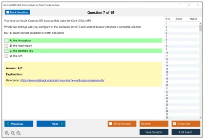 Microsoft DP-900 Microsoft Azure Data Fundamentals Practice test exam simulator test engine exam Prep practice test questions answers Image 7