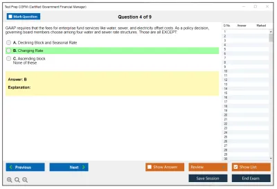 Test Prep CGFM Certified Government Financial Manager Practice test exam simulator test engine exam Prep practice test questions answers Image 4