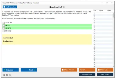 Netapp NS0-175 Cisco and NetApp FlexPod Design Specialist Practice test exam simulator test engine exam Prep practice test questions answers Image 3