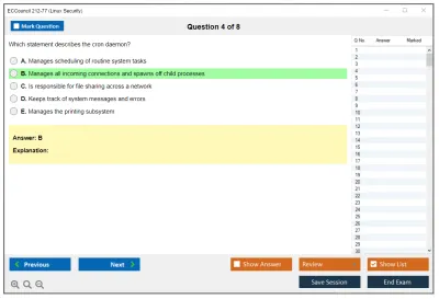 ECCouncil 212-77 Linux Security Practice test exam simulator test engine exam Prep practice test questions answers Image 4