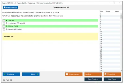 Nutanix NCP-MCI-5.15 Nutanix Certified Professional - Multi cloud Infrastructure (NCP-MCI 5.15) Practice test exam simulator test engine exam Prep practice test questions answers Image 6