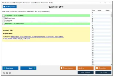 Palo Alto Networks PSE-Strata Palo Alto Networks System Engineer Professional - Strata Practice test exam simulator test engine exam Prep practice test questions answers Image 3