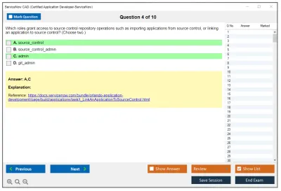ServiceNow CAD Certified Application Developer - ServiceNow Practice test exam simulator test engine exam Prep practice test questions answers Image 4