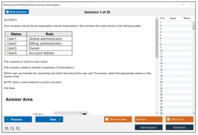 Microsoft AZ-500 Microsoft Azure Security Technologies Practice test exam simulator test engine exam Prep practice test questions answers Image 3