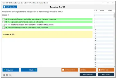 Nokia BL0-100 Nokia Bell Labs 5G Foundation Practice test exam simulator test engine exam Prep practice test questions answers Image 3
