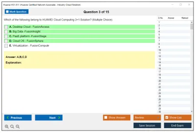 Huawei H31-511 Huawei Certified Network Associate - Cloud Solutions Architect Practice test exam simulator test engine exam Prep practice test questions answers Image 3